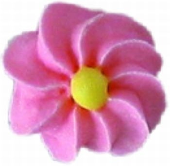 Kwiatki cukrowe różowe 100szt.