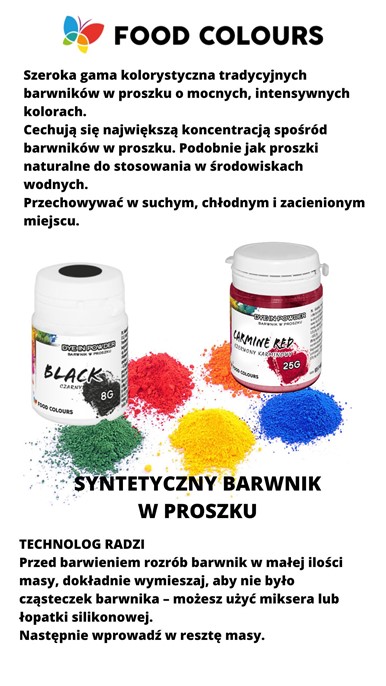 barwnik w proszku zieleń cukrowa 