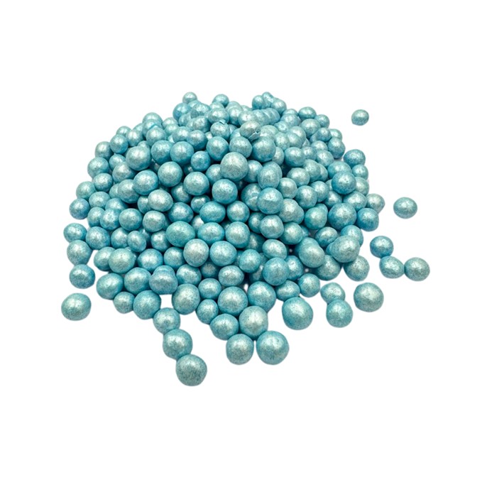 Perełki ryżowe NIEBIESKIE perłowe 5mm /500g