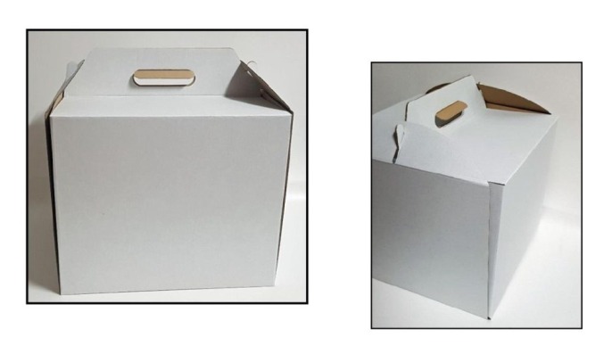Pudełka z rączką na tort KOSZYK 36x36xh30cm - 5szt.
