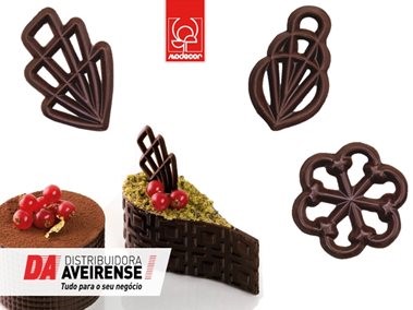 Ażurki czekoladowe ciemne 4,5cm - 300szt
