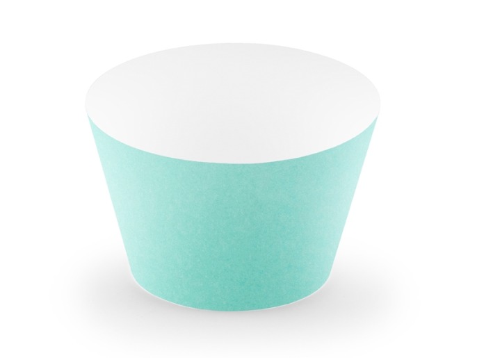 Owijki do muffinek TURKUSOWE 6szt.