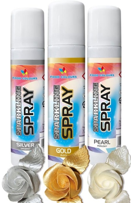 barwnik, spray złoty sparkling gold