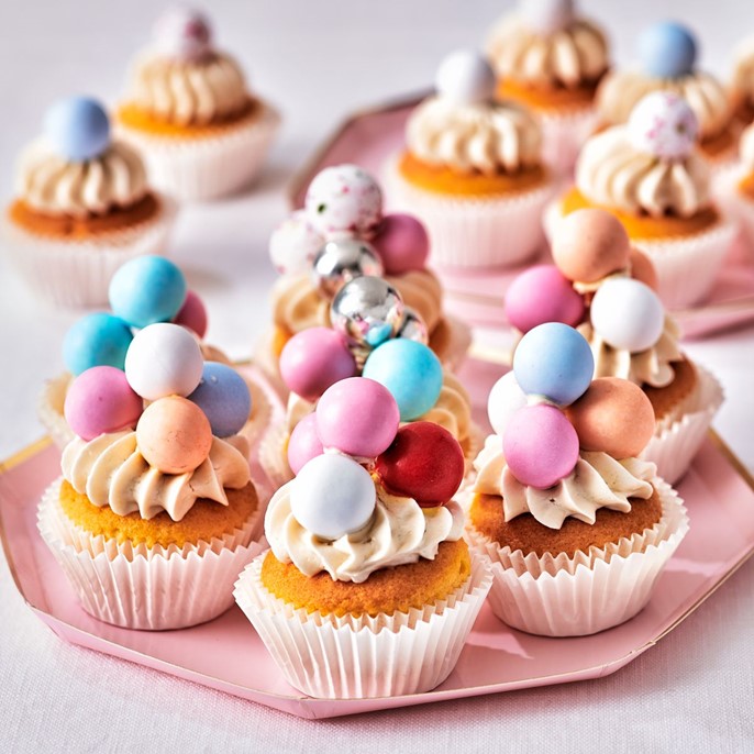 Choco Crispy Balls - Chrupiące kulki czekoladowe Różowe, Srebrne i Niebieskie / Oh Baby! 1,5cm /130g