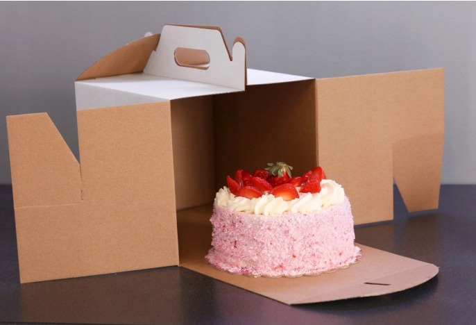Pudełka z rączką na tort KOSZYK 30x30xh15cm - 5szt.
