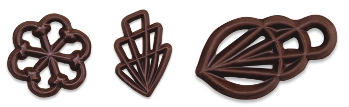 Ażurki czekoladowe ciemne 4,5cm - 300szt
