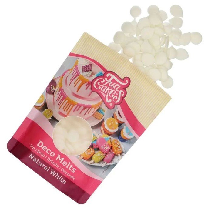 Pastylki czekoladowe BIAŁE FUNCAKES CANDY MELTS 250g