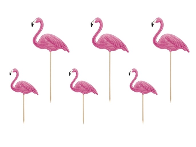 Karteczki na piku RÓŻOWE FLAMINGI 6szt.