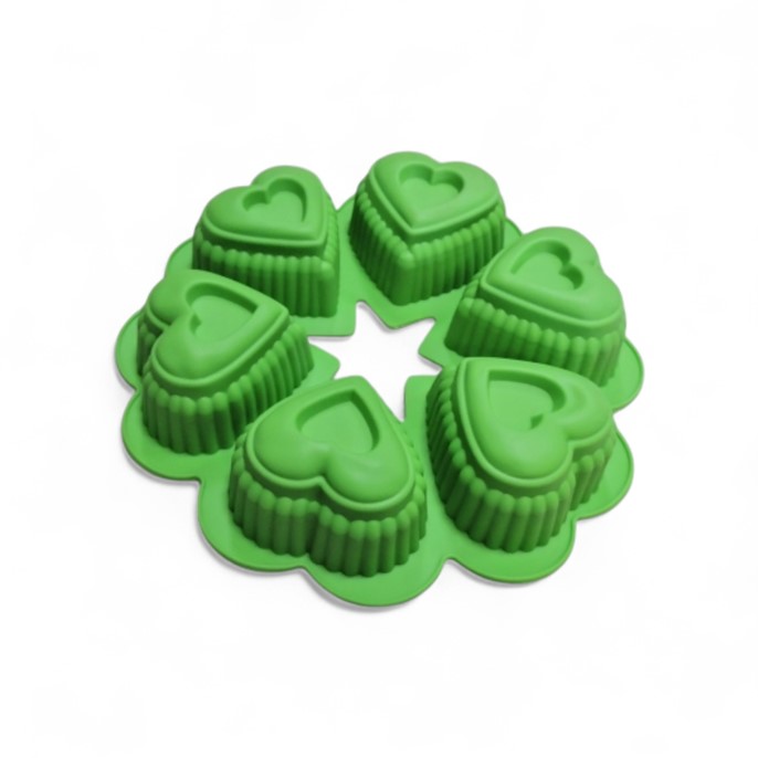 Forma silikonowa do monoporcji SERDUSZKA 6szt.
