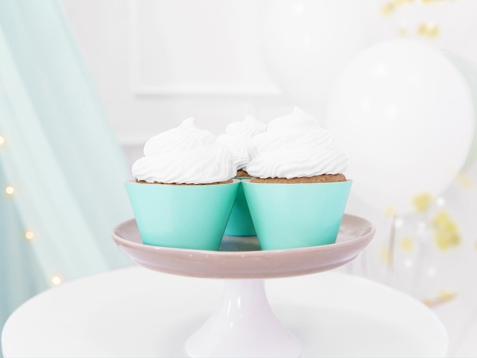 Owijki do muffinek TURKUSOWE 6szt.