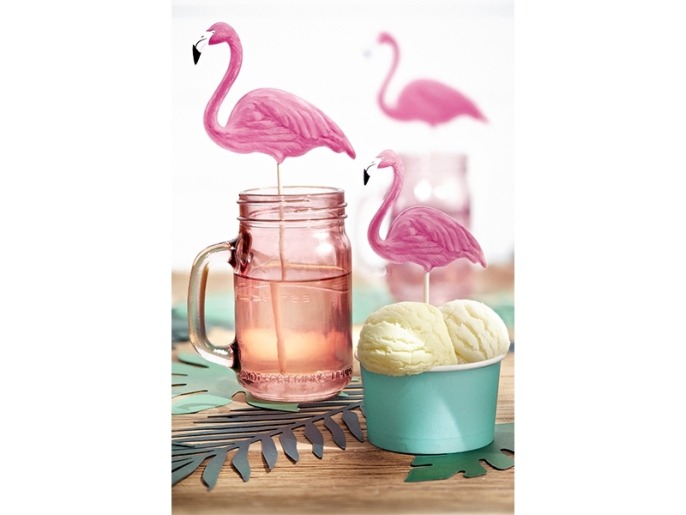 Karteczki na piku RÓŻOWE FLAMINGI 6szt.