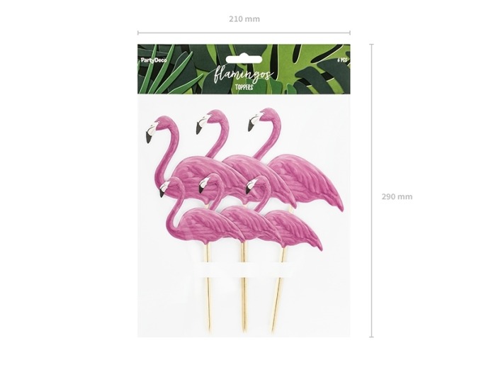 Karteczki na piku RÓŻOWE FLAMINGI 6szt.