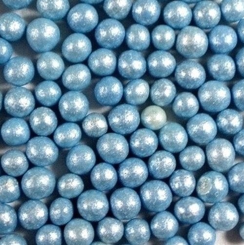 Posypka perełki NIEBIESKIE perłowe 8mm - 250g
