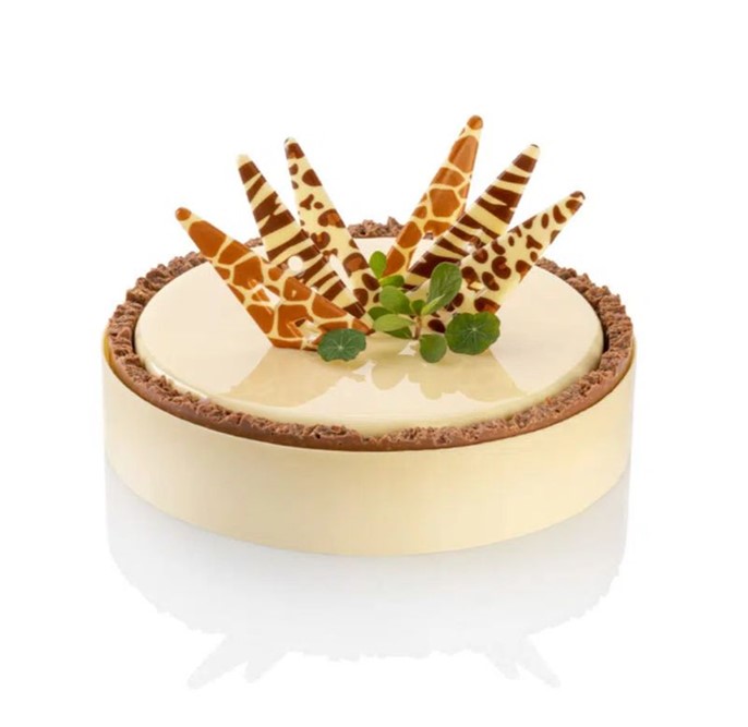 Dekoracje czekoladowe Trójkąty Savanna / 132szt.