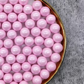 Perełki cukrowe RÓŻOWE perłowe 14mm - 100g