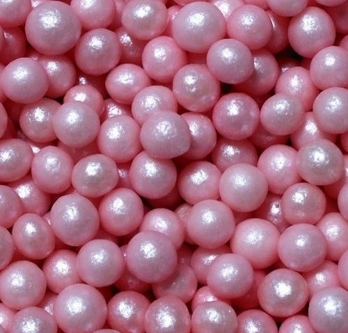 Posypka perełki RÓŻOWE perłowe 4mm - 250g