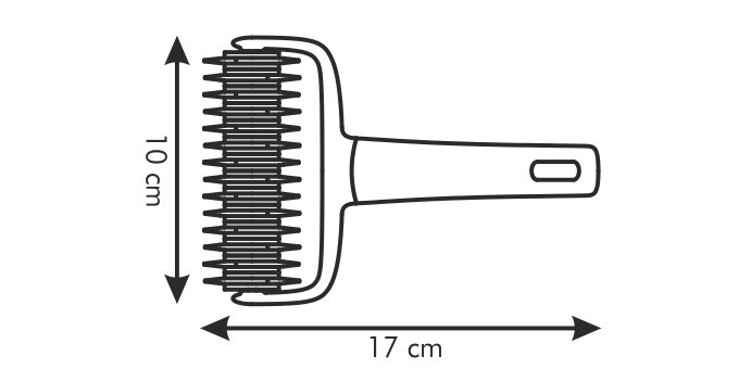 Rolka tnąca plastikowa, wzór siatka - 10cm