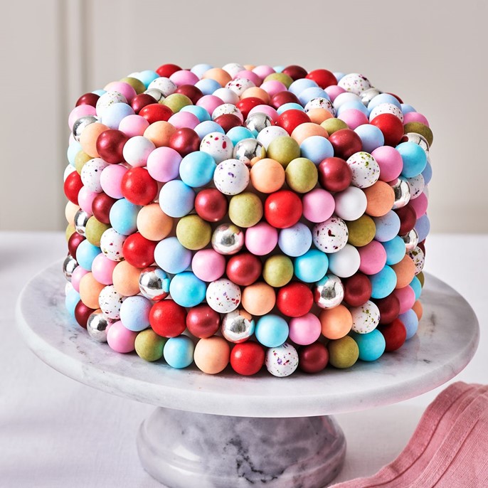 Choco Crispy Balls - Chrupiące kulki czekoladowe Różowe, Srebrne i Białe nakrapiane 1,5cm /130g