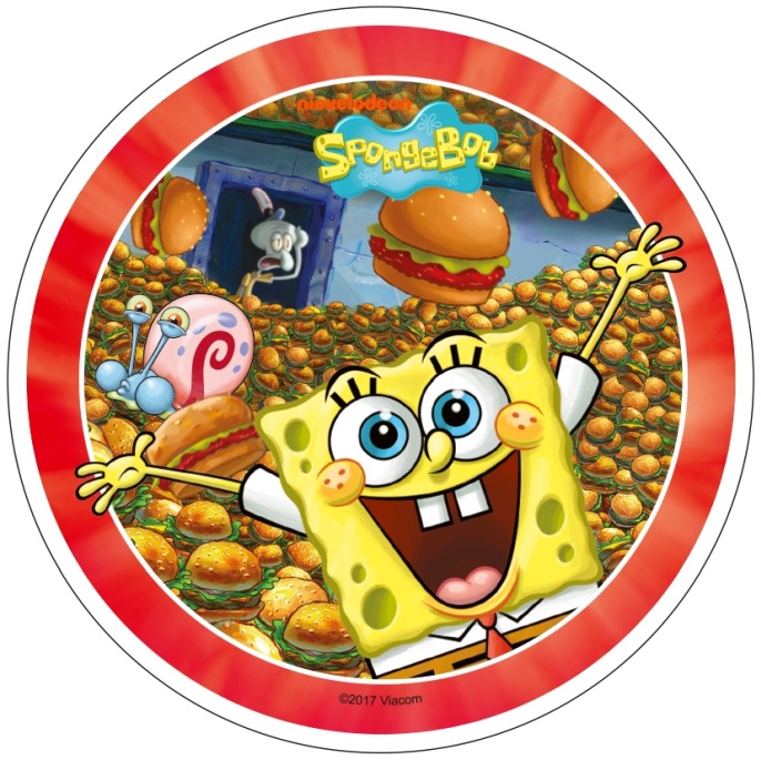 Krążek waflowy SPONGE BOB 21cm