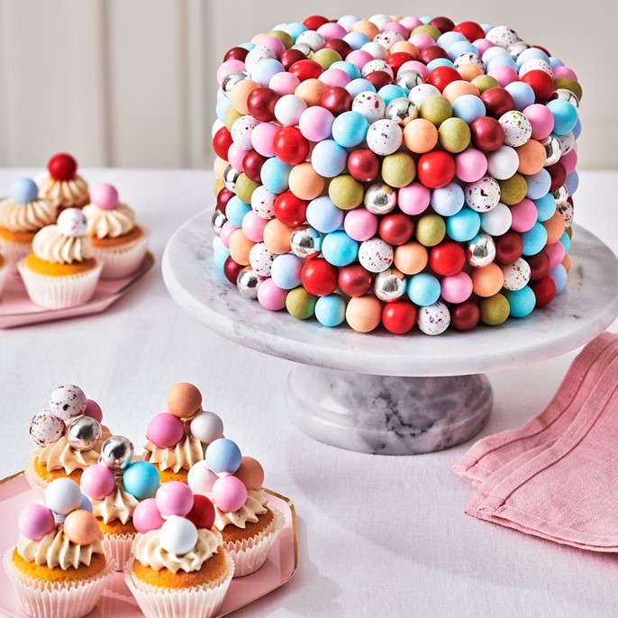 Choco Crispy Balls - Chrupiące kulki czekoladowe Złote i Białe nakrapiane złotem 1,5cm /130g