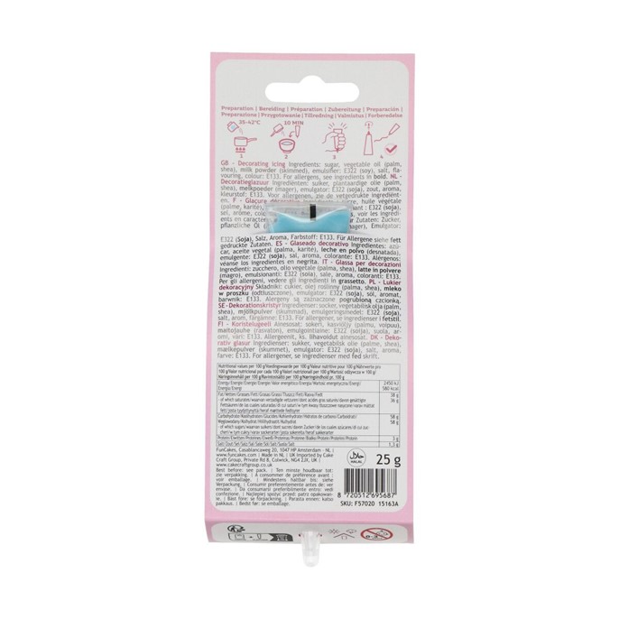 Choco Writer, lukier w tubie - pisak BŁĘKITNY /25g