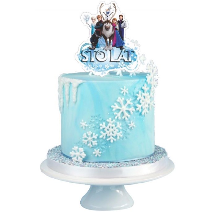 Topper papierowy FROZEN - STO LAT