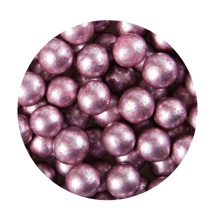 Perełki cukrowe miękkie FIOLETOWE perłowe 10mm /600g