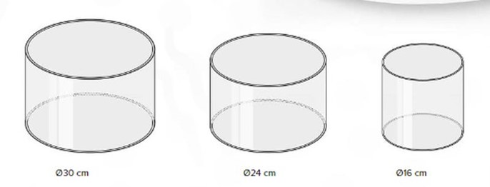 Stojaki plastikowe przezroczyste do umieszczenia dekoracji na torcie 3szt.
