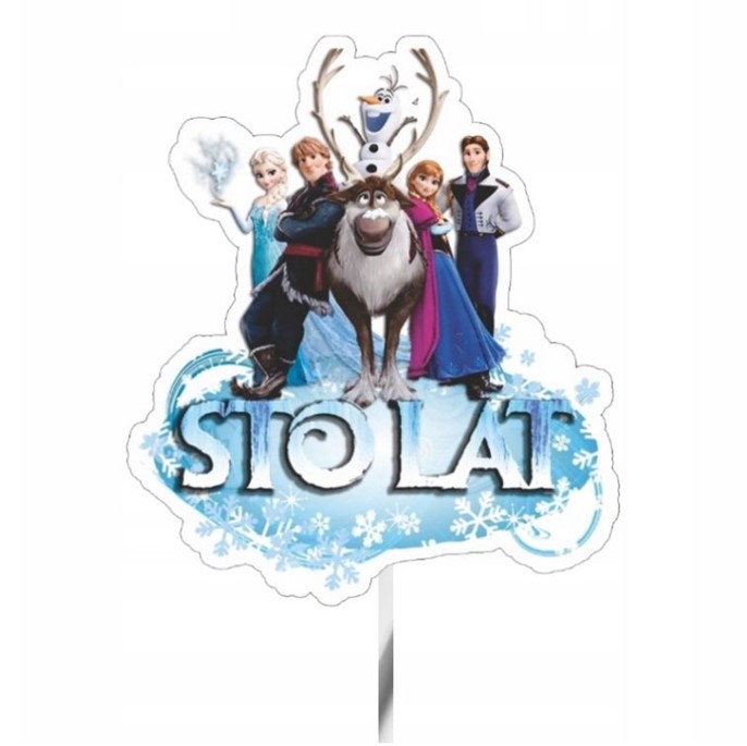 Topper papierowy FROZEN - STO LAT