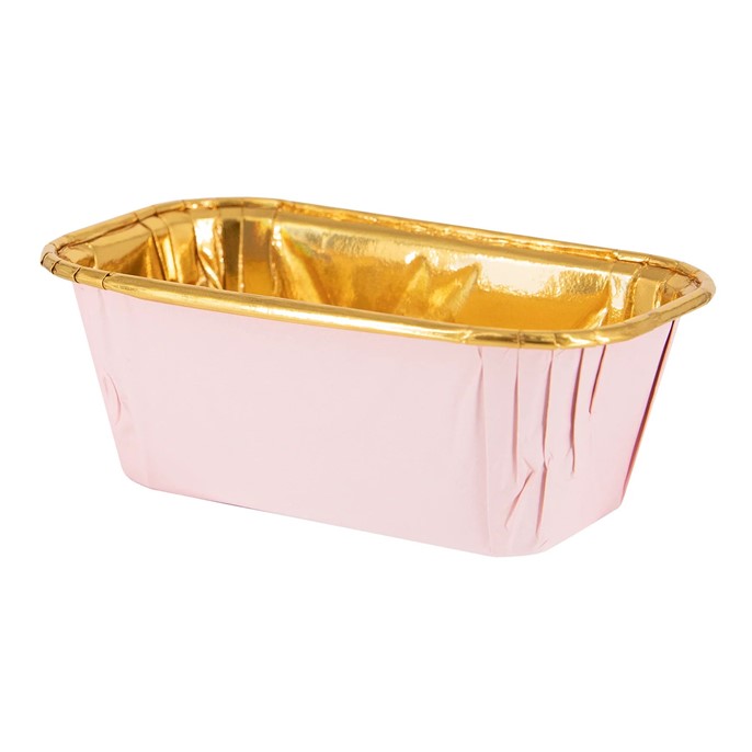 Foremki do pieczenia RÓŻOWO-ZŁOTE 110x65xh45mm /10szt.