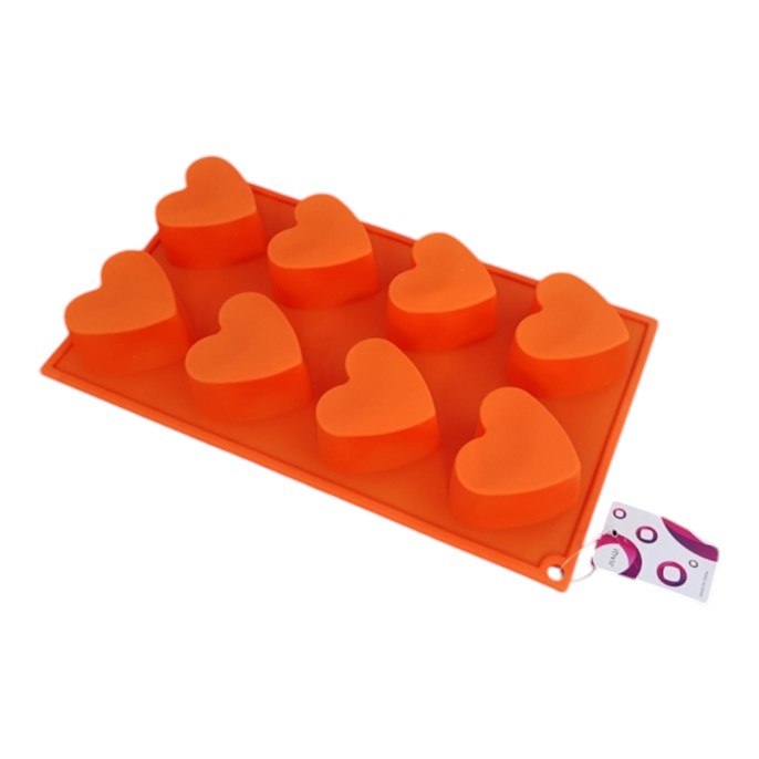 Forma silikonowa do monoporcji SERDUSZKA 8szt.