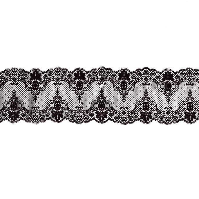 Koronka cukrowa 03 Czarna 40cm - 3szt.