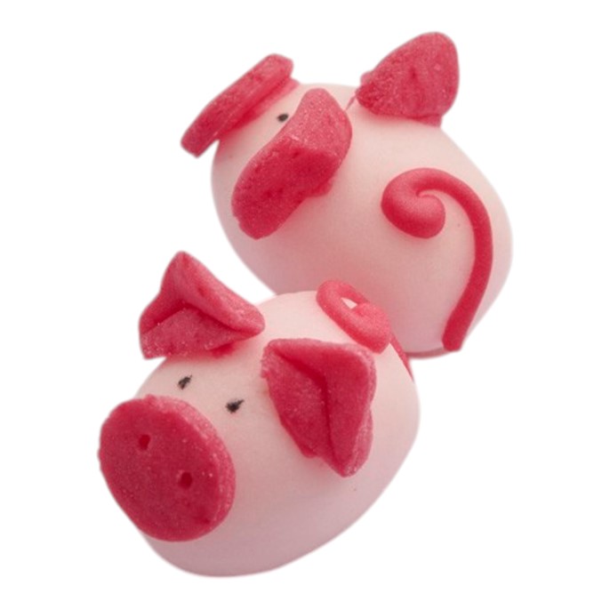 Dekoracja cukrowa Świnki małe  /20szt