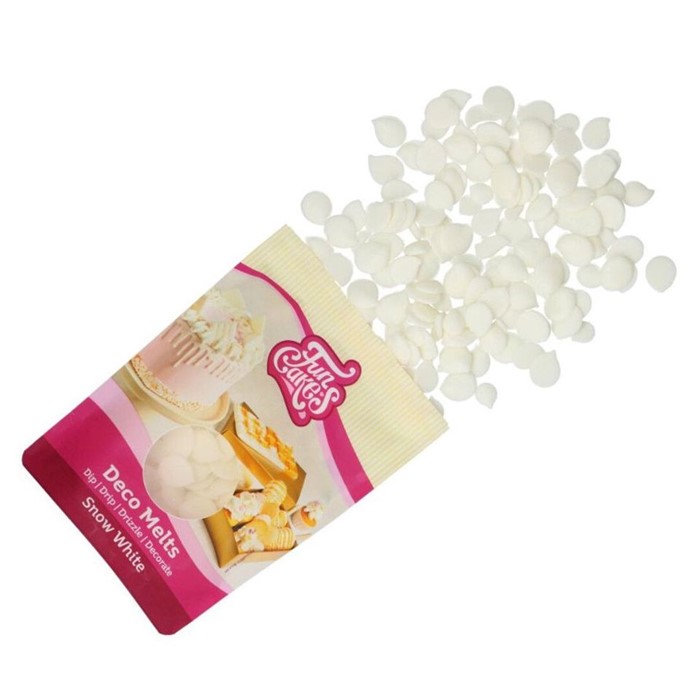 Pastylki czekoladowe ŚNIEŻNO BIAŁE - SNOW WHITE Deco Melts FunCakes 250g