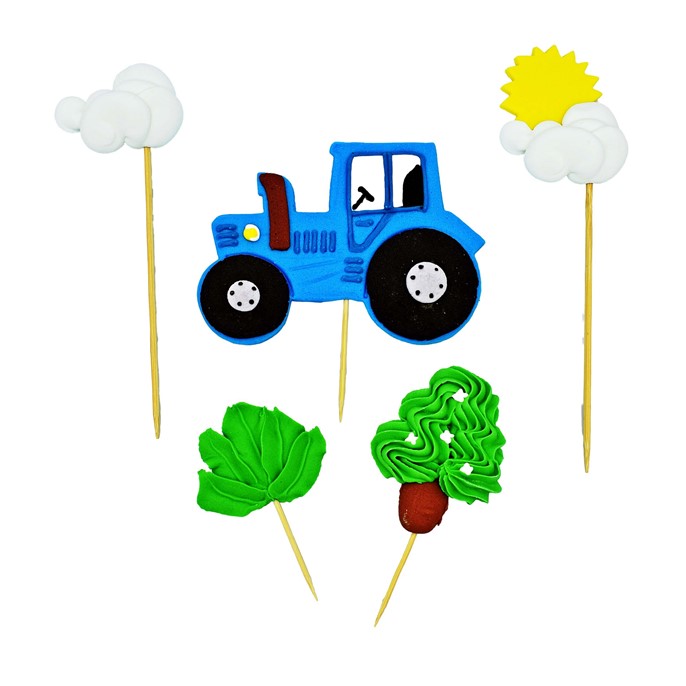 Zestaw cukrowy na patyczkach TRAKTOR 2D
