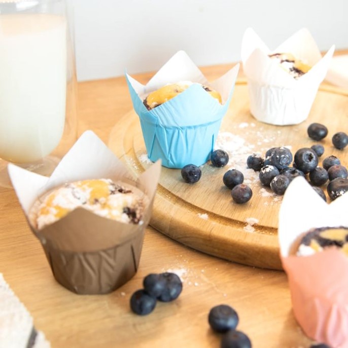 Papilotki papierowe do muffinek ZŁOTE