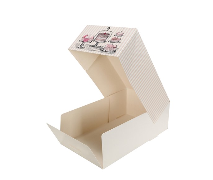 Pudełko na ciasto PASKI 125x210xh70mm