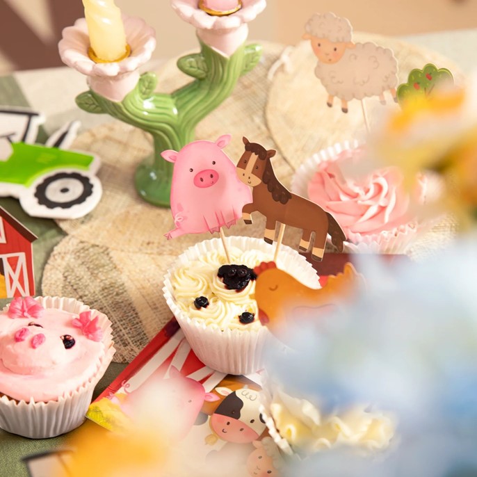 Topper - Karteczki na piku FARMA 9szt.