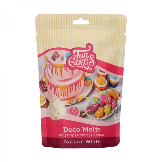 Pastylki czekoladowe BIAŁE DECO MELTS FunCakes 250g