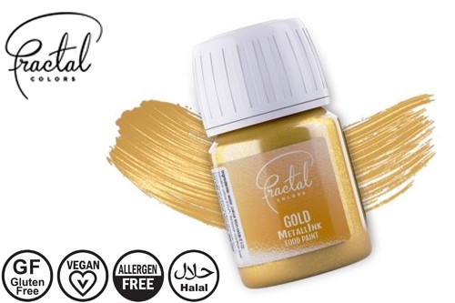 Farba metaliczna ZŁOTA gold do ręcznego dekorowania 30g