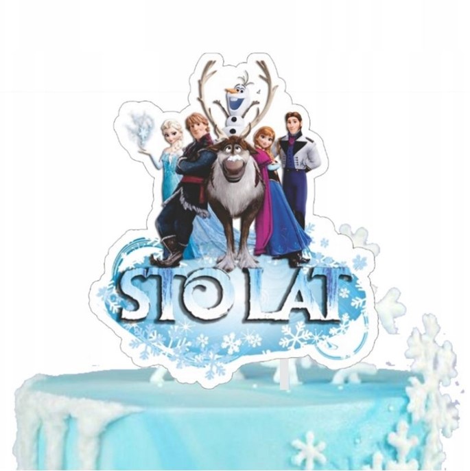 Topper papierowy FROZEN - STO LAT