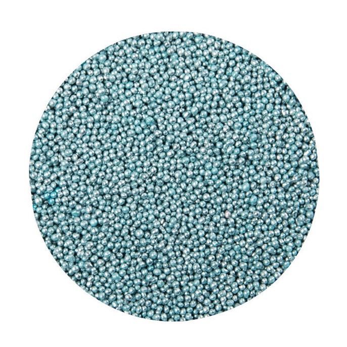 Perełki cukrowe miękkie NIEBIESKIE perłowe 2mm /850g