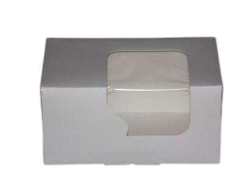 Pudełko BIAŁE na ciastka lub 2 muffinki 160x110xh80mm