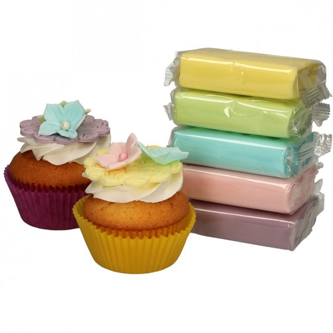 Zestaw 5 mas cukrowych PASTEL COLOURS / 5 x 100g