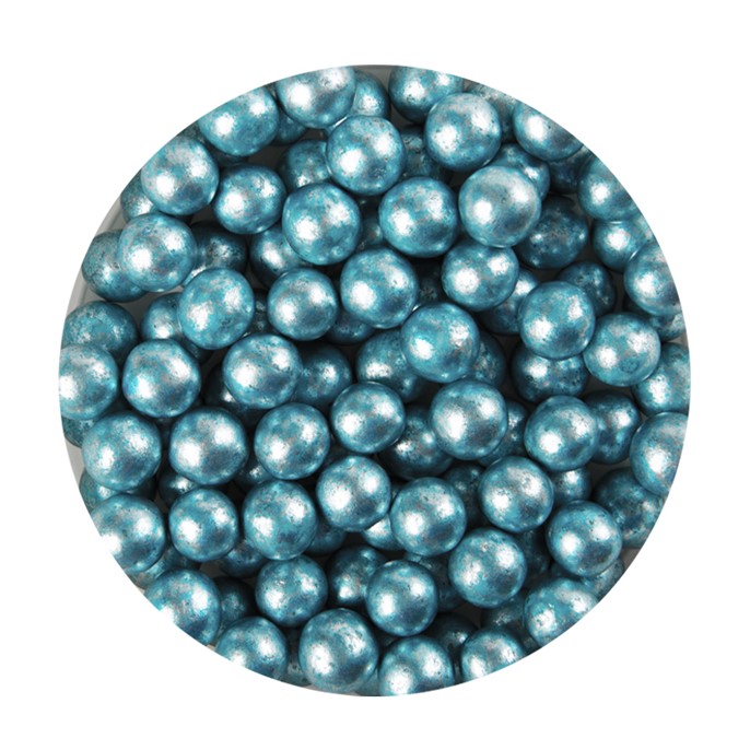 Perełki cukrowe miękkie NIEBIESKIE perłowe 10mm /600g