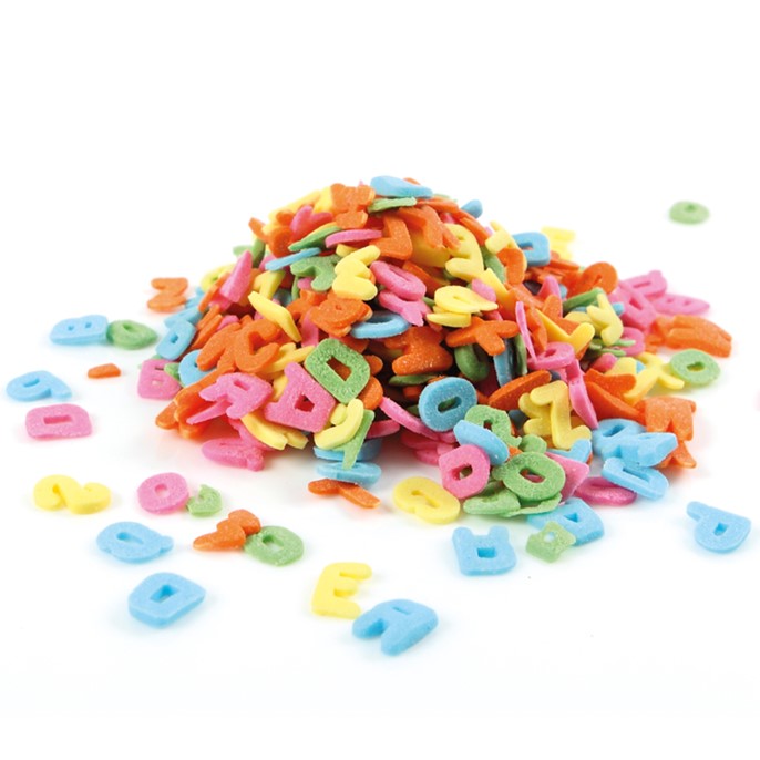 Posypka cukrowa konfetti literki 400g