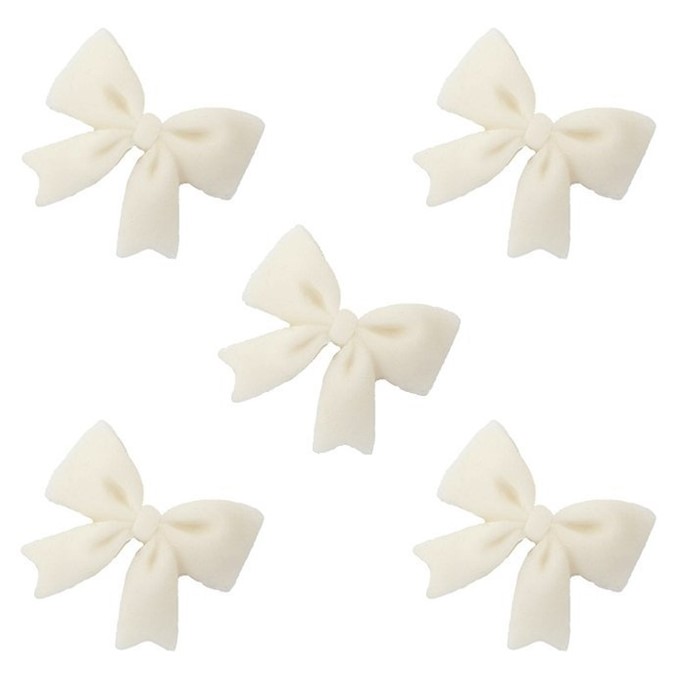 Kokardka cukrowa BIAŁA 40szt.