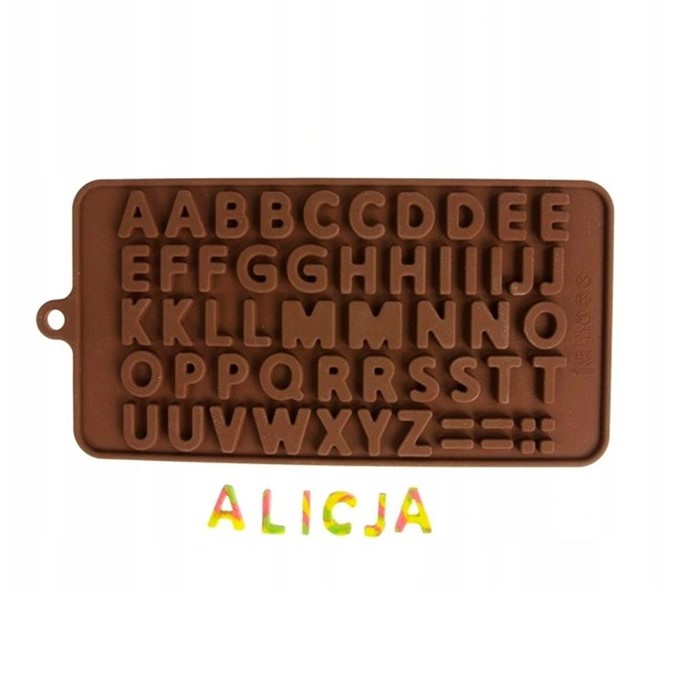 Foremka silikonowa LITERY - ALFABET