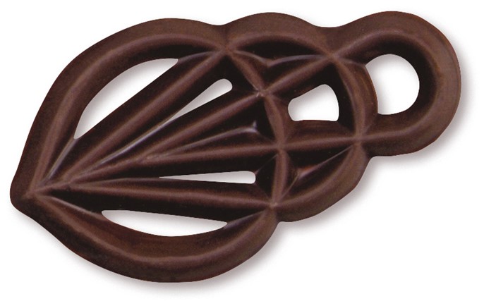 Ażurki czekoladowe ciemne 4,5cm - 300szt