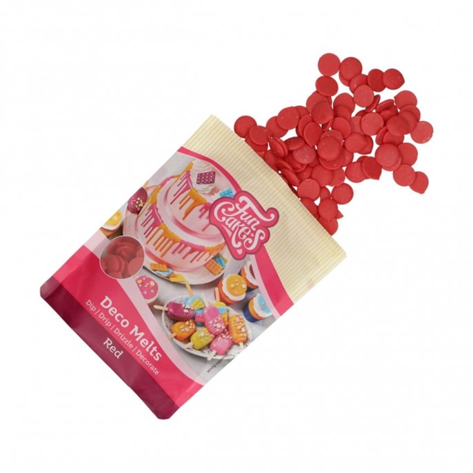 Pastylki czekoladowe CZERWONE - RED Deco Melts  250g